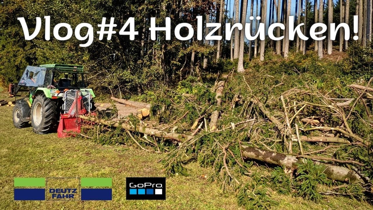 Vlog #4 Holzrücken! / Deutz DX 3.60 Seilwinde Tajfun