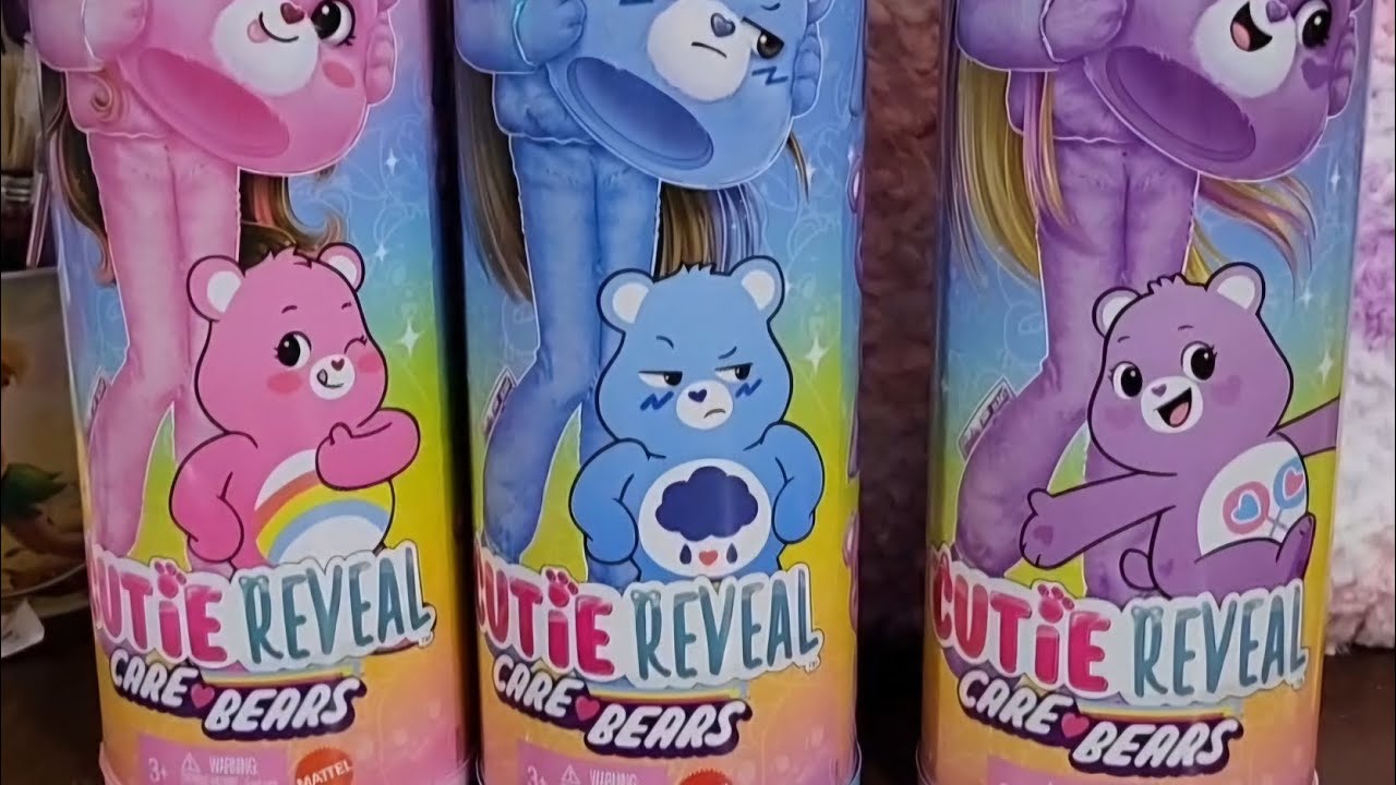 Unboxing Barbie Cutie Reveal Care Bears! Very Long Review...not for the faint of heart 🩷🩵💜