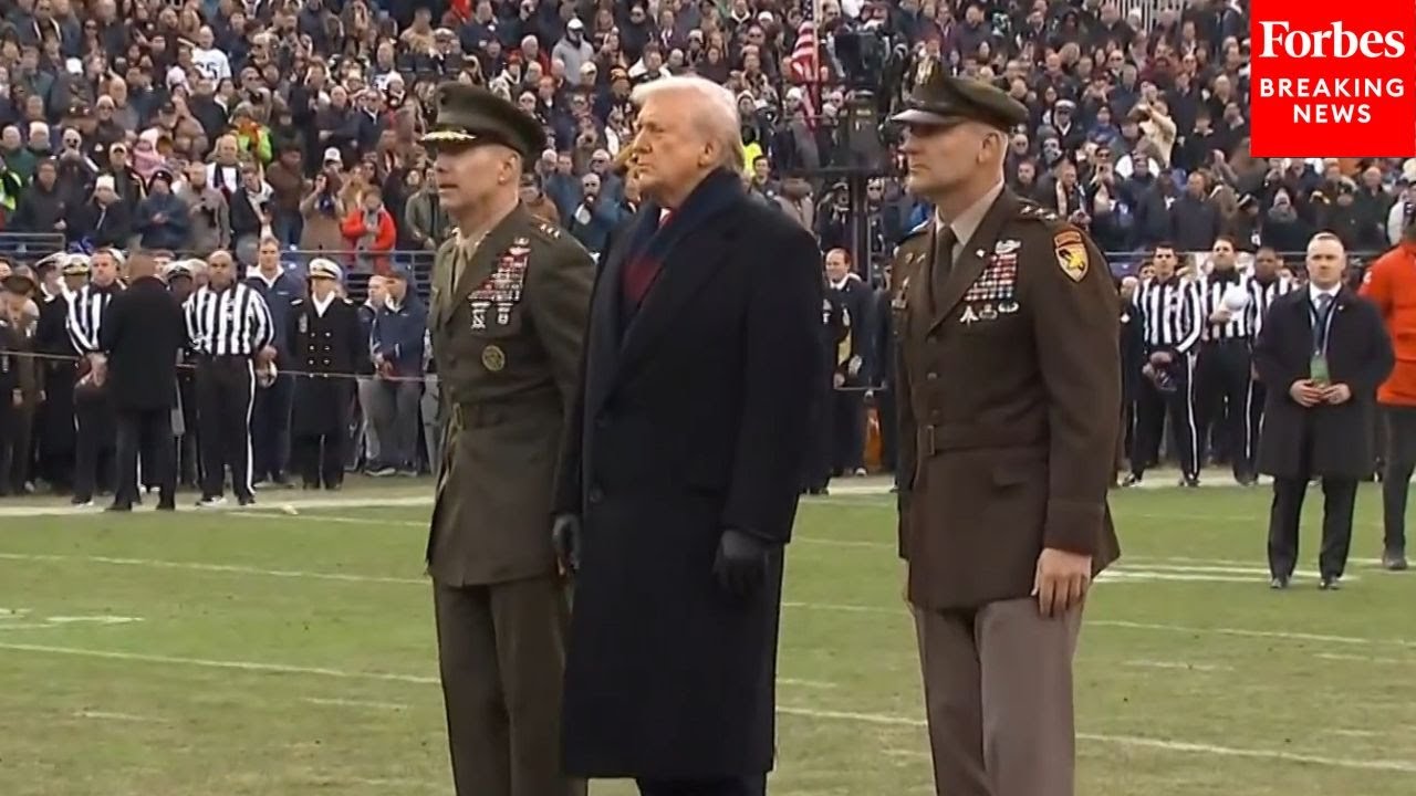 JUST IN: President Trump Attends Army-Navy Football Game In Baltimore, Maryland