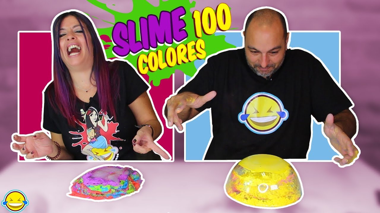 Making Clear Slime  with 100 Bags Colors Haciendo Slime transparente con 100 Bolsas de Colores