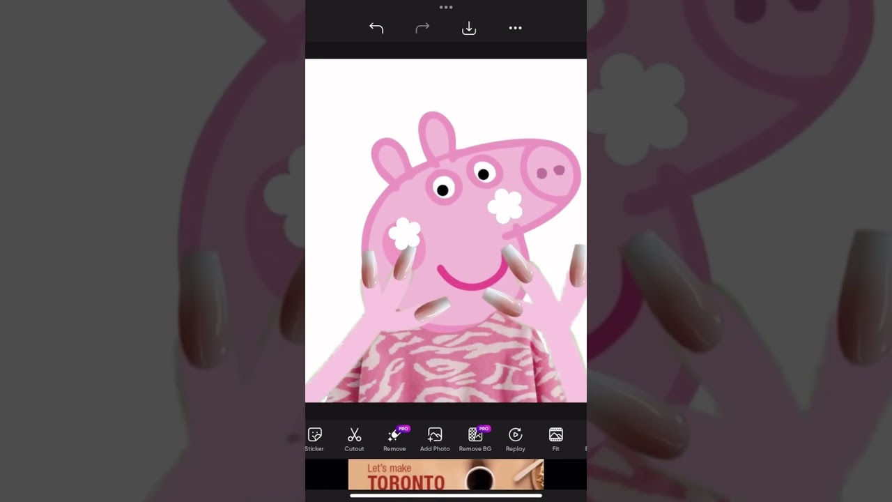 Peppa uses lala retro 