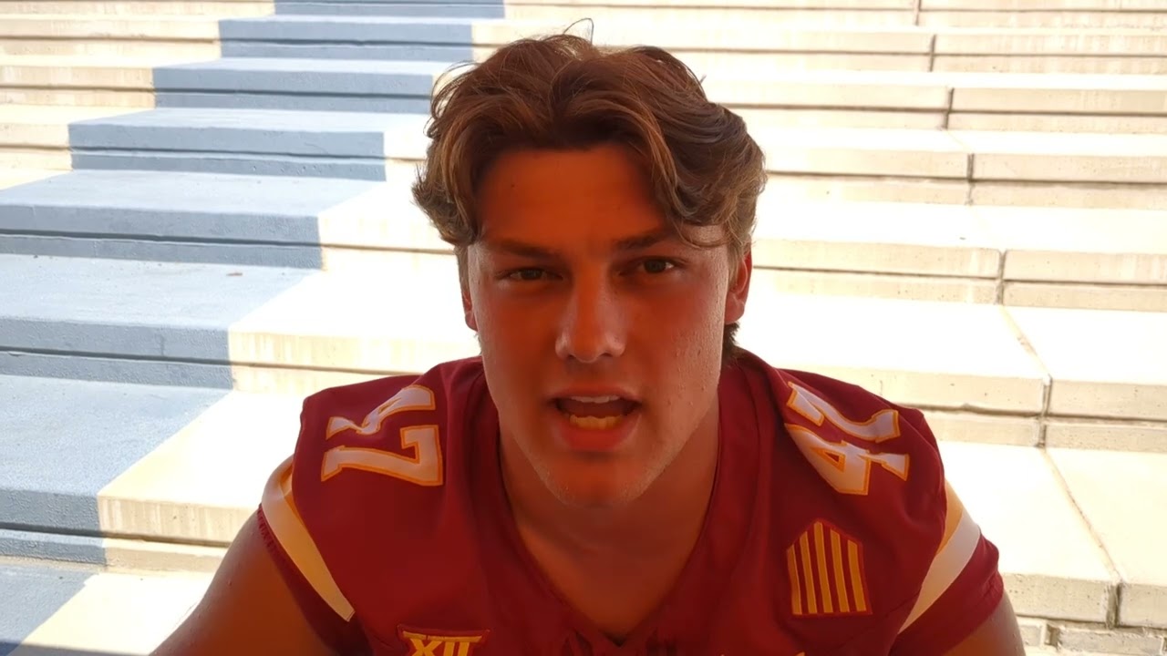Hear from Kooper Ebel during Iowa State football's media day 2024