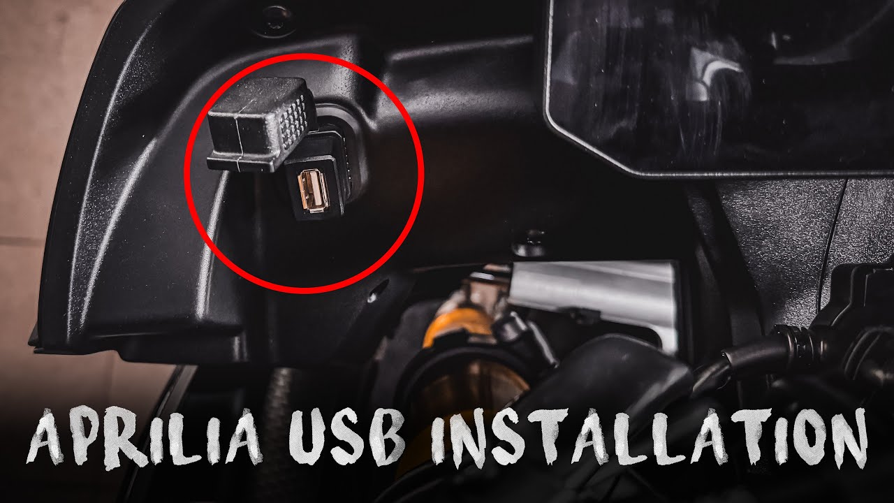 Aprilia Tuono V4 2025 USB Ladedose Presa USB montieren