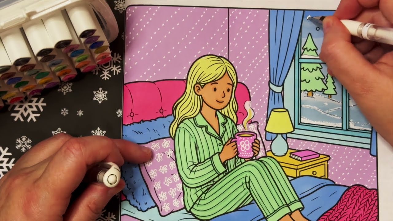 Girl's Winter I Room I Arti Senyo Book I Ohuhu Alcohol Markers