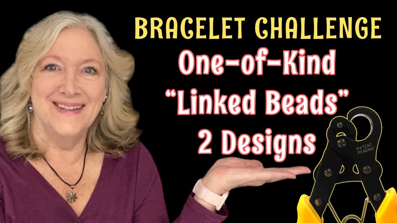 DIY How to Use Beadsmith One Step Looping Pliers Make Linked Beaded Bracelet ❤️ Beginner Jewelry