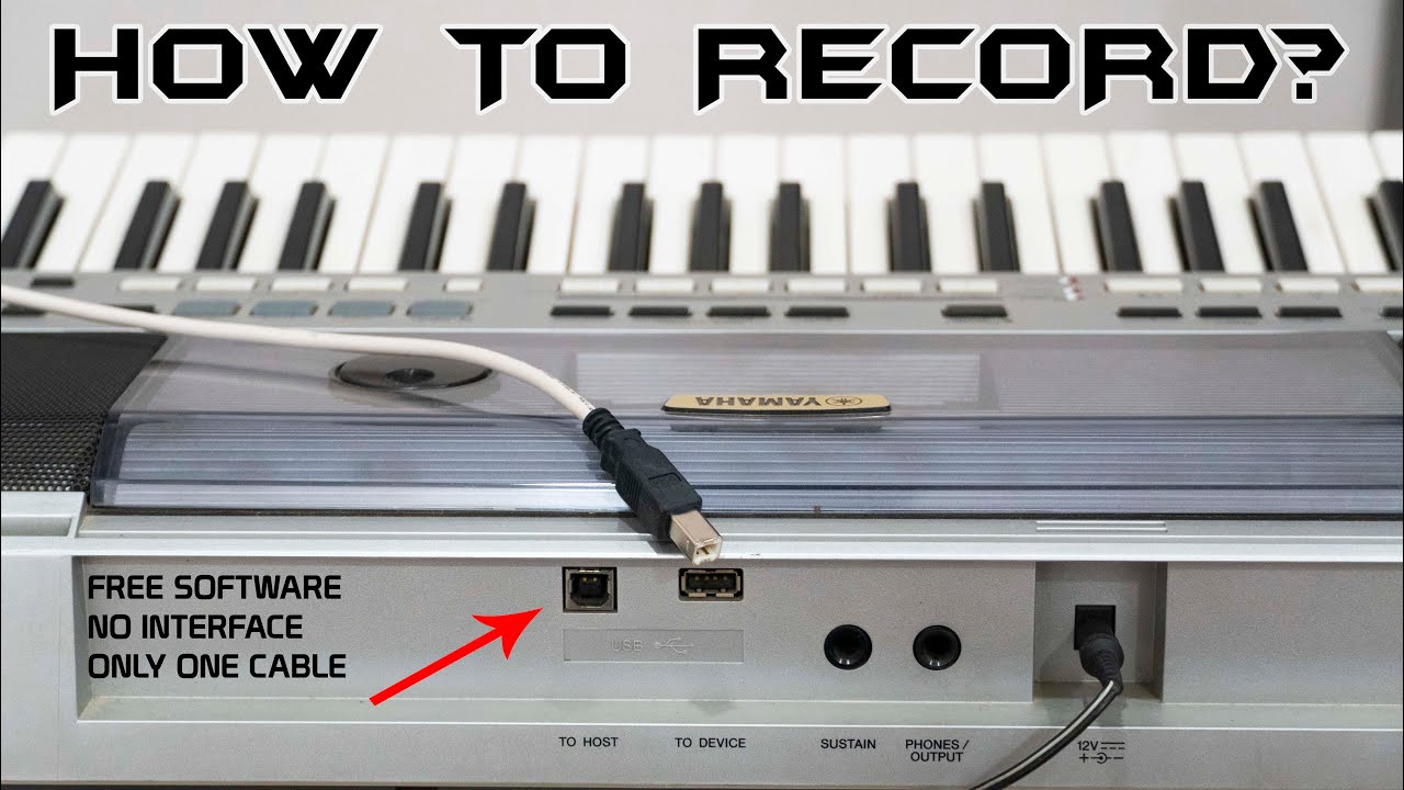 Recording keyboard in ₹100 with one cable.