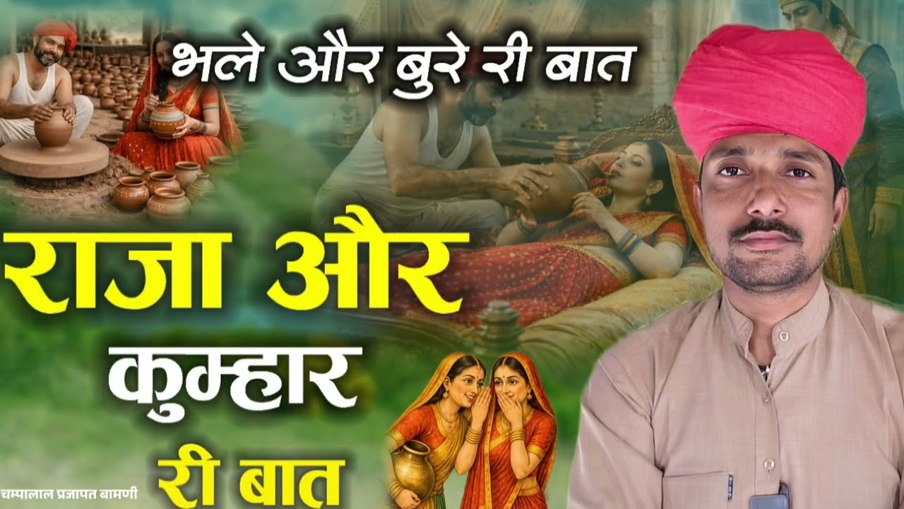 🛑राजा और कुम्हार री मारवाड़ी बात || ज्ञान री बात || भले और बुरे री बात || चम्पालाल प्रजापत बामणी 