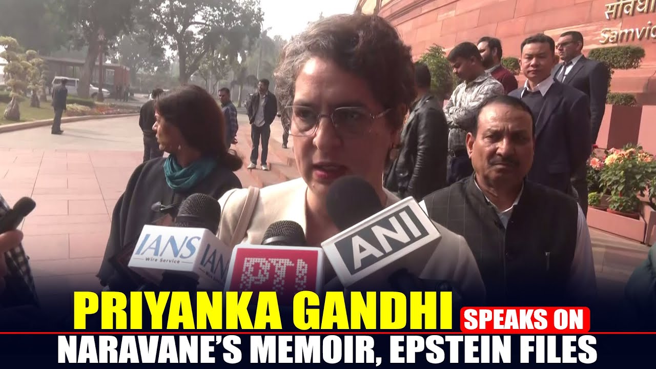 LIVE: Priyanka Gandhi speaks on Naravane’s memoir | China | PM Modi | Epstein files |Rahul Gandhi
