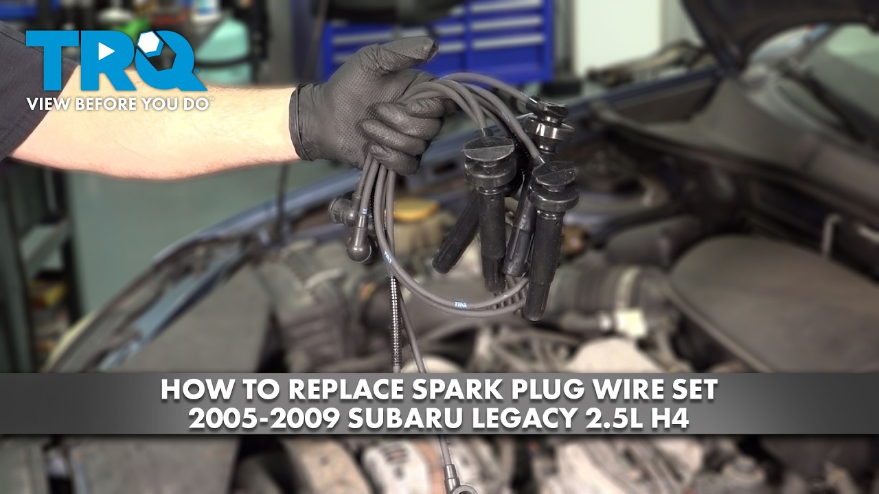 How to Replace Spark Plug Wire Set 2005-2009 Subaru Legacy 2.5L H4