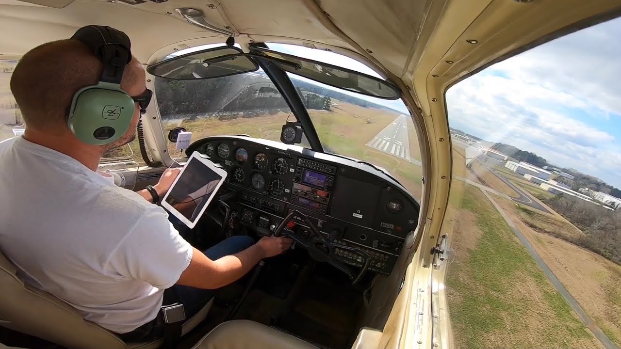 Full Approach & Landing to NON-TOWERED Airport in Piper Cherokee 140 | Cockpit View | Pilot Vlog #5
