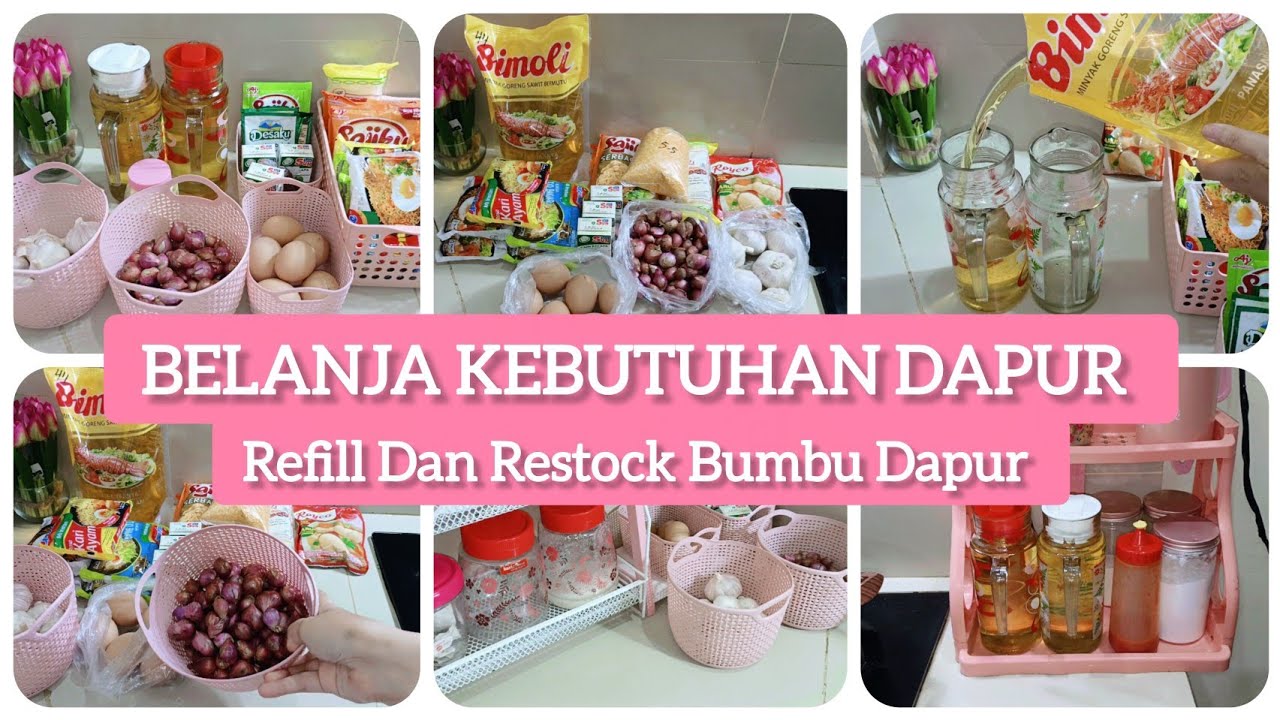 BELANJA KEBUTUHAN DAPUR || REFILL DAN RESTOCK BUMBU DAPUR 
