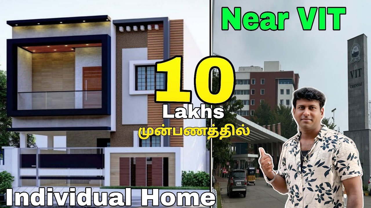 3BHK Individual New Home Near VIT University🌞individual house for sale in kandigai  #houseinkandigai