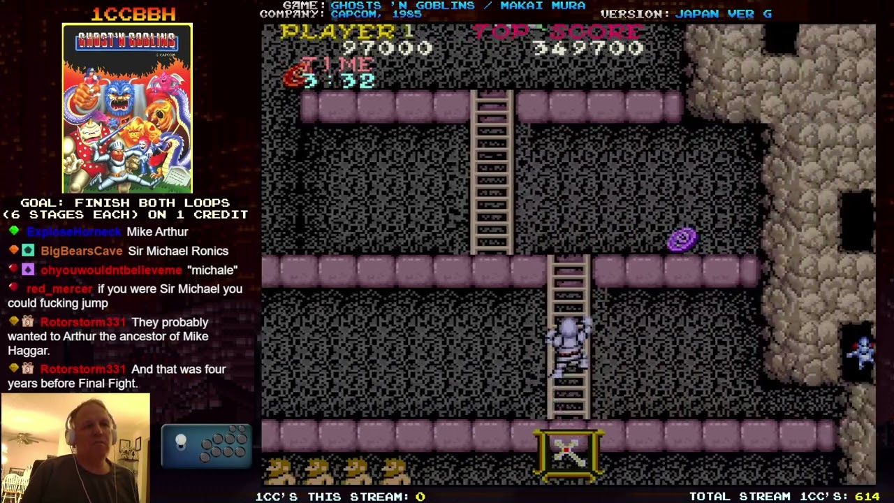 1CCBBH - 615. Ghosts 'n Goblins / Makaimura (2 Loops Clear)