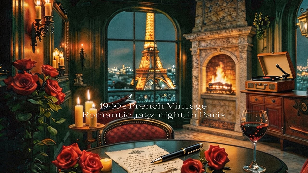 (playlist)1940 vintage jazz in French cafe vocal jazz Music to Soothe your stress Away,relax , sleep