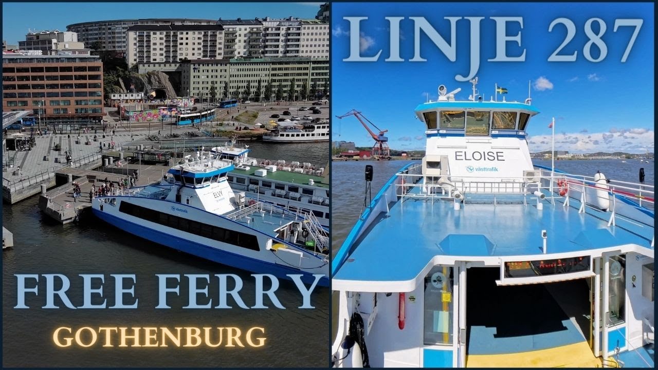 Nya färjelinjen till Hisingen - Linje 287 Stenpiren - Lundbystrand (Månd-Fred).