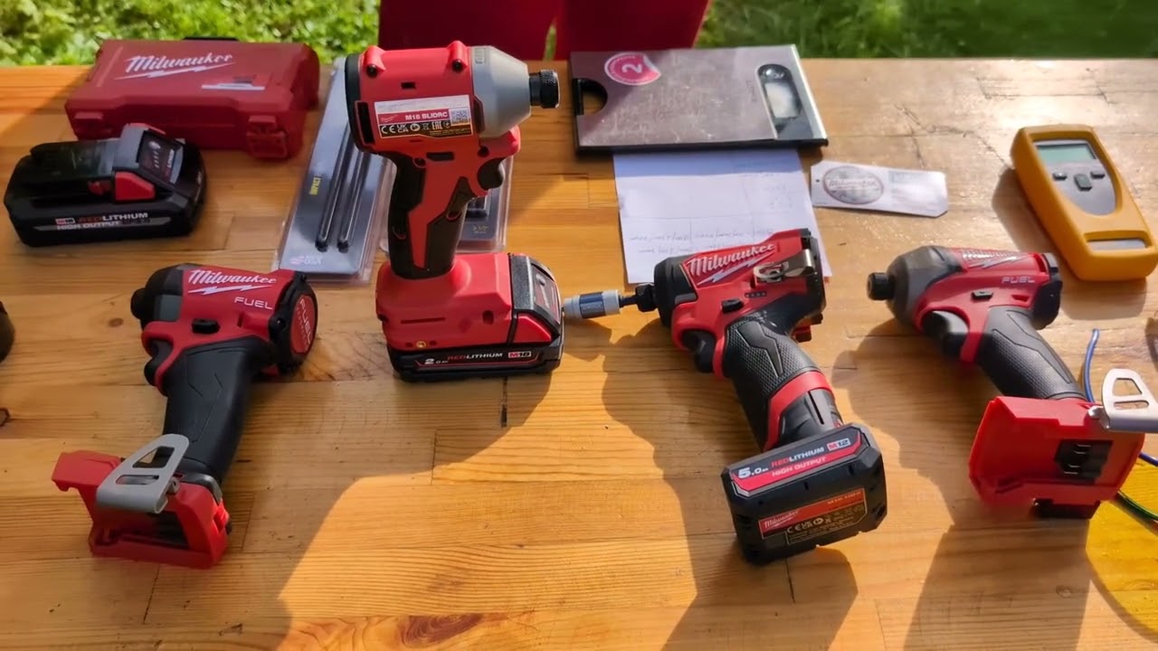 Обзор и тест винтовертов Milwaukee 3602 & Milwaukee 3453 & Milwaukee 2953 & Milwaukee 2760