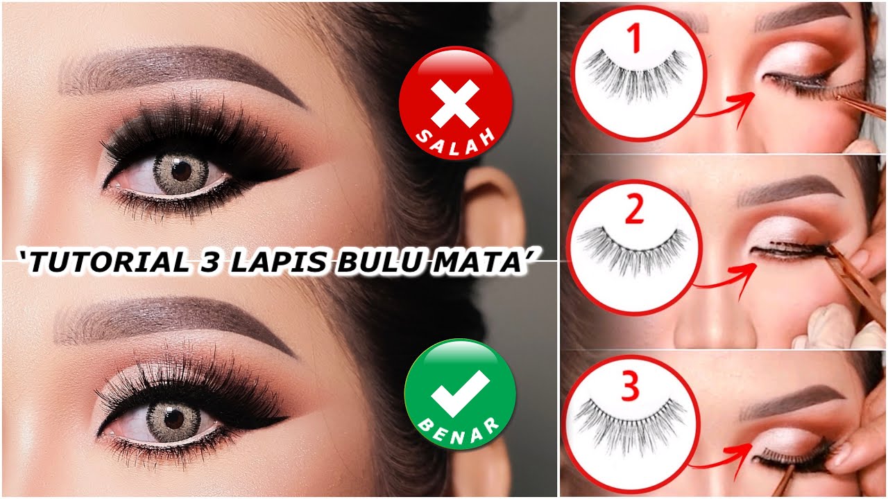 Tutorial Bulu Mata Pengantin 3 LAPIS!!! - Professional Look (RAHASIA MUA)