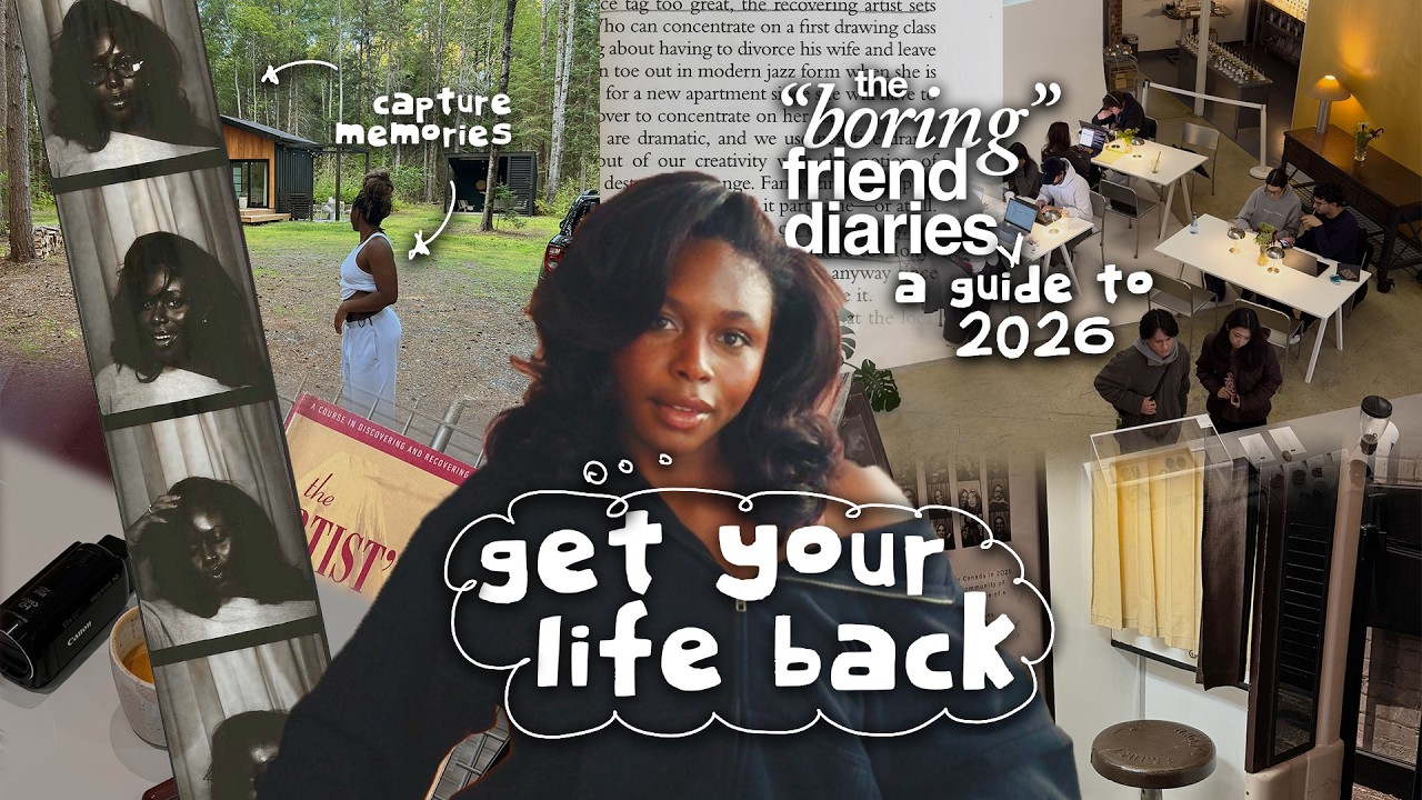 how to build an intentional life in 2026: create more than you consume | the boring friend diaries