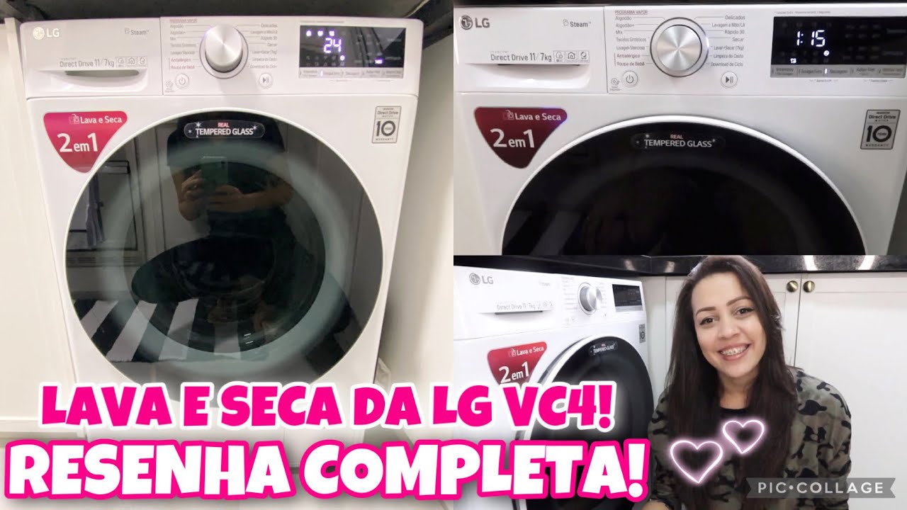RESENHA LAVA E SECA LG VC4 | CUSTO ? CONSUMO DE ENERGIA? COMO LAVO AS ROUPAS | Pamella Cristina ❤️