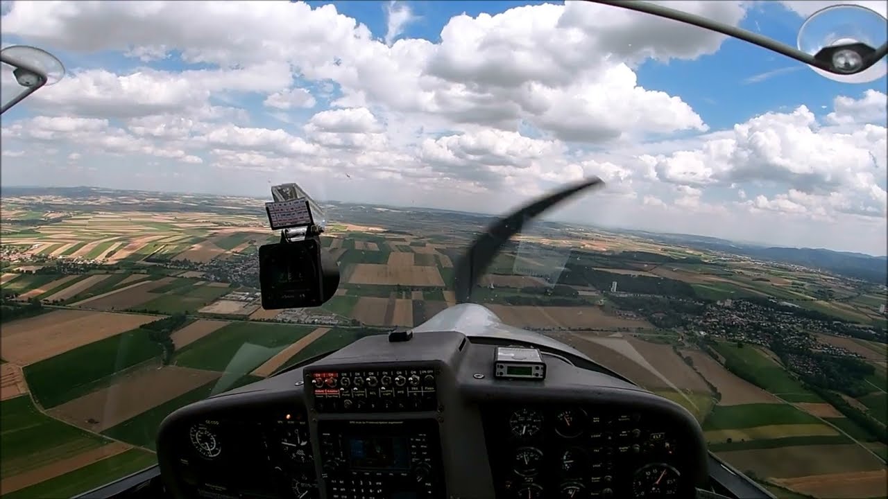 Landung DV20 in Stockerau LOAU bei Seitenwind
