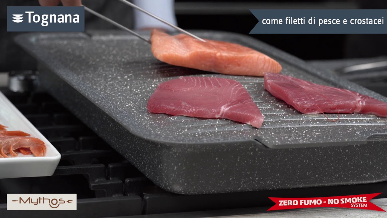 BBQ rettangolare Mythos - Grigliata di pesce SENZA FUMO