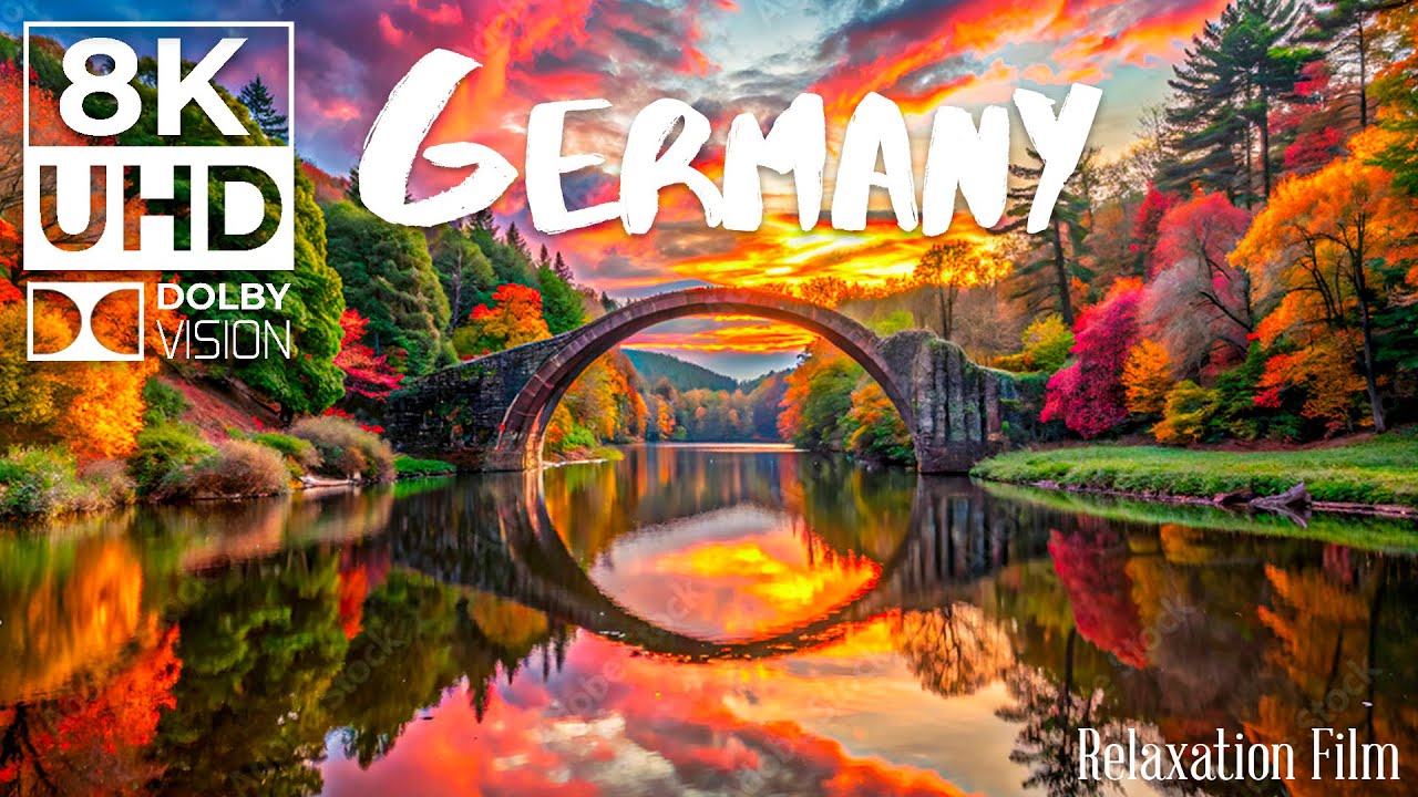 Germany Nature 4K   Deep Relaxation UltraHD with Cinematic Music dynamic color