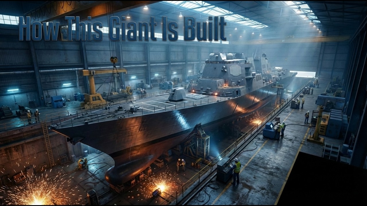 Inside the USS Zumwalt Destroyer Factory | Stealth Warship Manufacturing ( Full Documentary )
