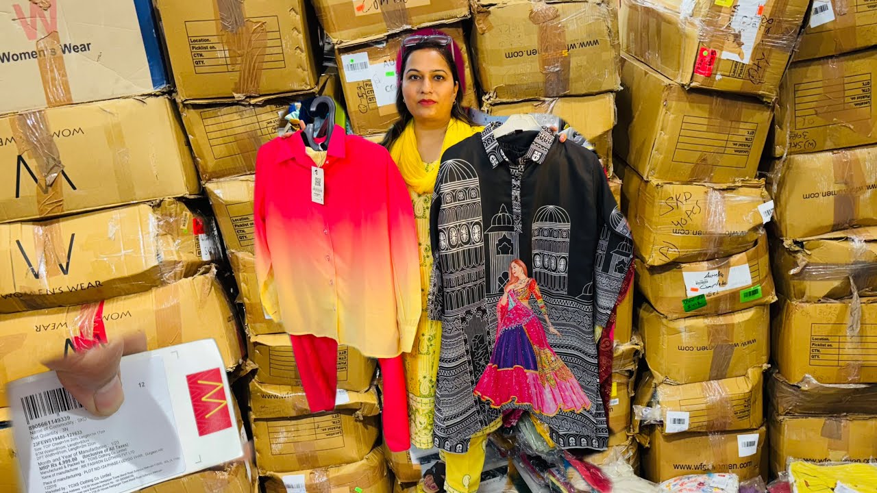 Ladies kurti Dress wholesale | Export surplus warehouse in Delhi { Kids Clothes with brand tag
