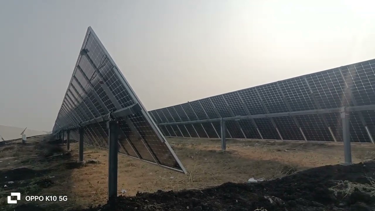 Game changer solar  tracker complete site video. Full running condition..game changer solar.