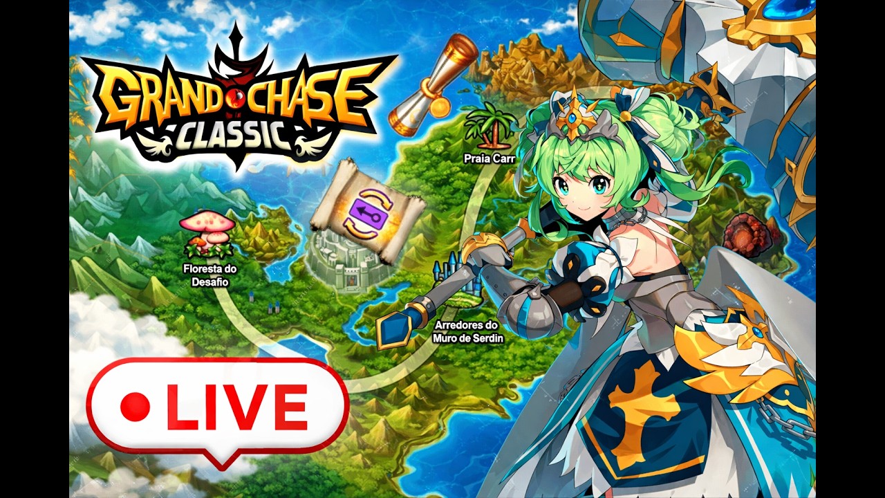 FAZENDO DIARIAS E O DESPERTAR! ! ⚔️ GRAND CHASE CLASSIC AO VIVO | TROPA DO 2Z !pix  !discord !guilda