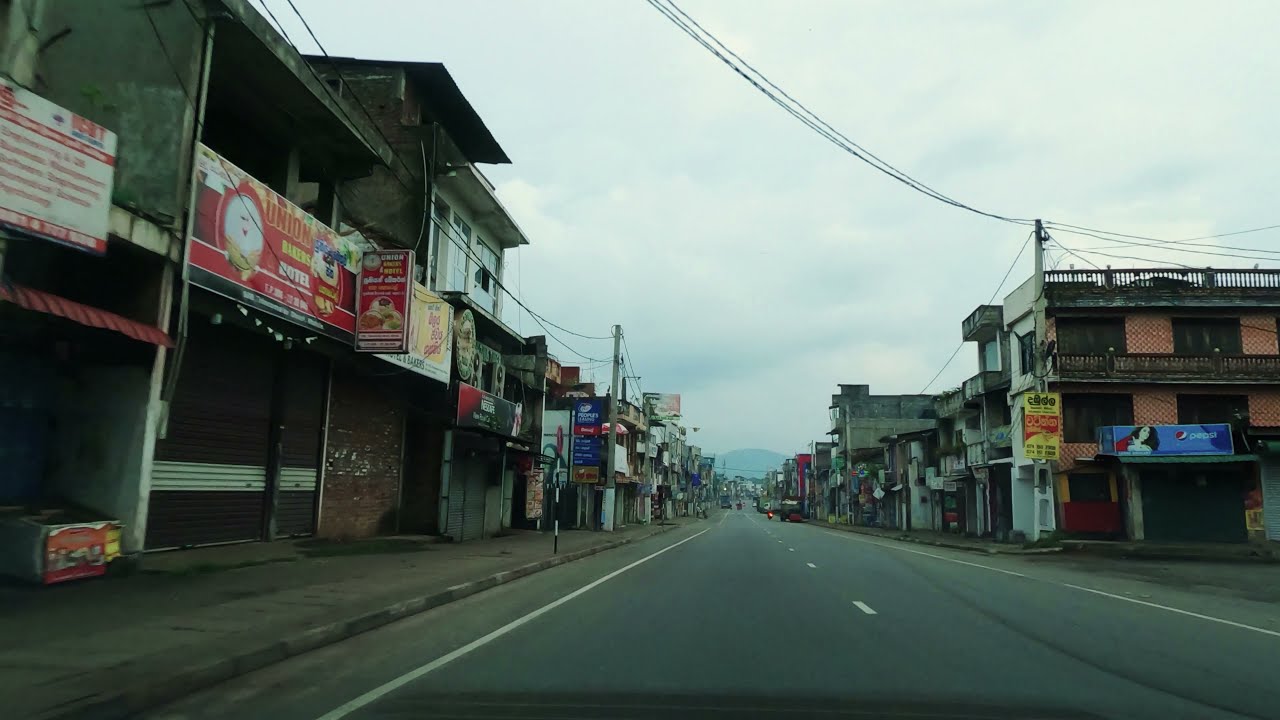 Driving through the isolated city of Matale, Sri Lanka (May, 2021)