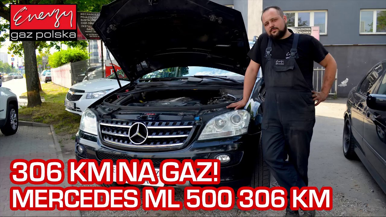 Montaż LPG Mercedes ML500 5.0 306KM 2006r w Energy Gaz Polska na auto gaz KME Nevo