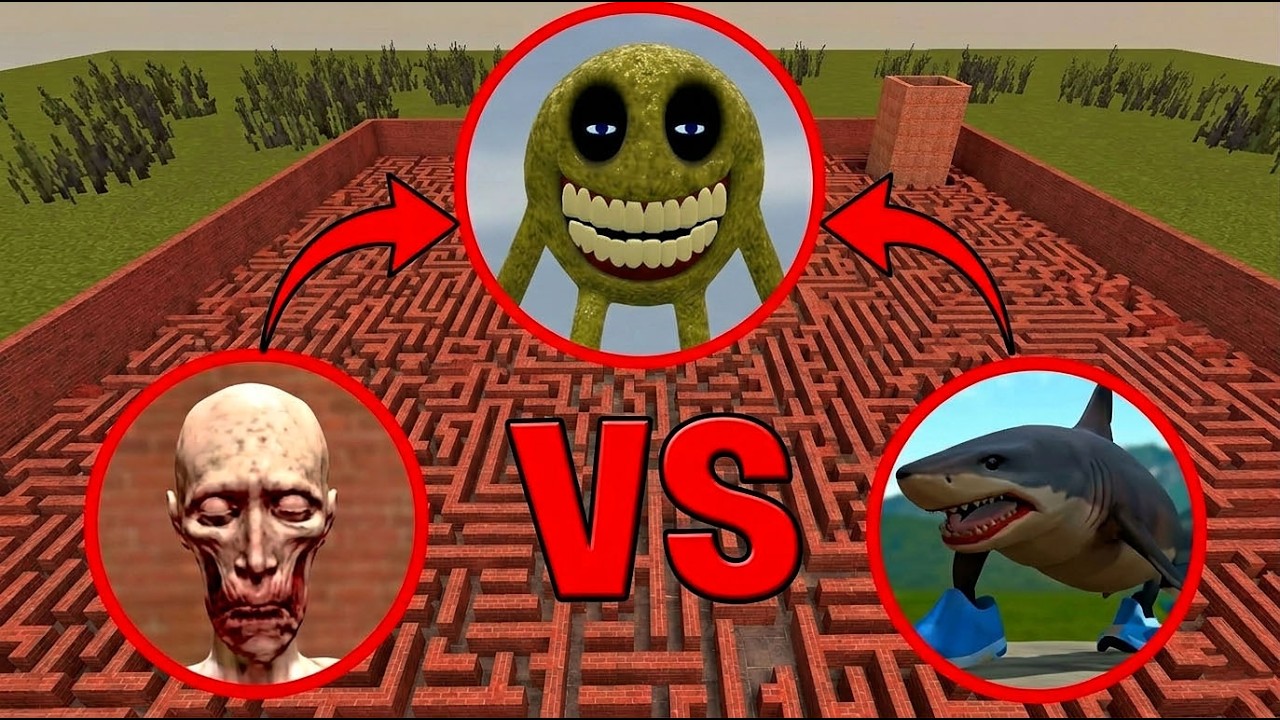 ROBLOX SMILEY'S VS TUNG TUNG SAHUR VS SCP 096 | Garry's Mod Epic Battle