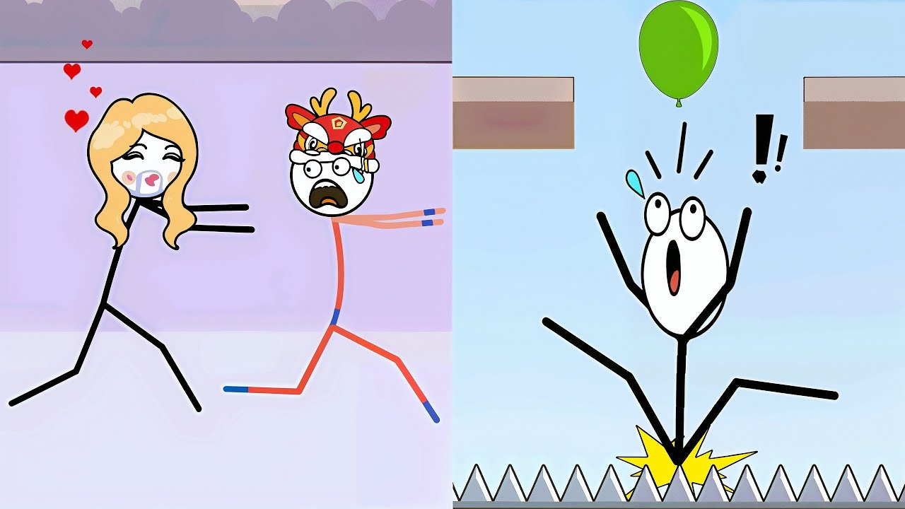 Dangling Man Weegoon VS Hide Me Weegoon- All Levels SpeedRun ep 1