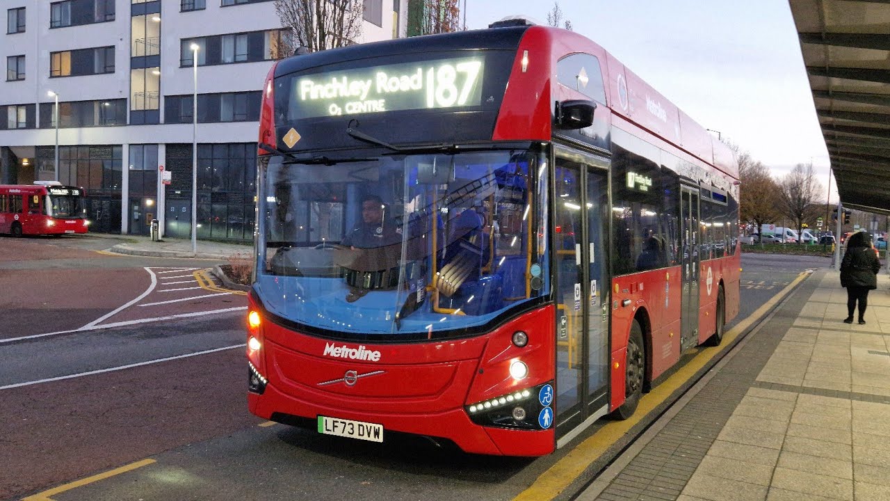 FULL JOURNEY | LONDON BUS 187 FINCHLEY ROAD 02 CENTRE - CENTRAL MIDDLESEX HOSPITAL (LF73DVW) VM52816