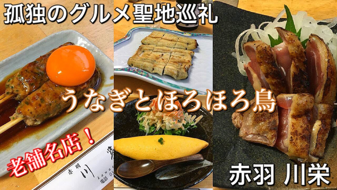【孤独のグルメ聖地巡礼】赤羽 川栄うなぎとほろほろ鳥 老舗名店で食べまくり！season3第1話登場店