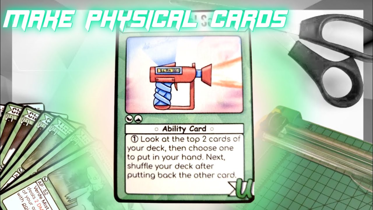 How to make homemade printed cards | Homemade TCG