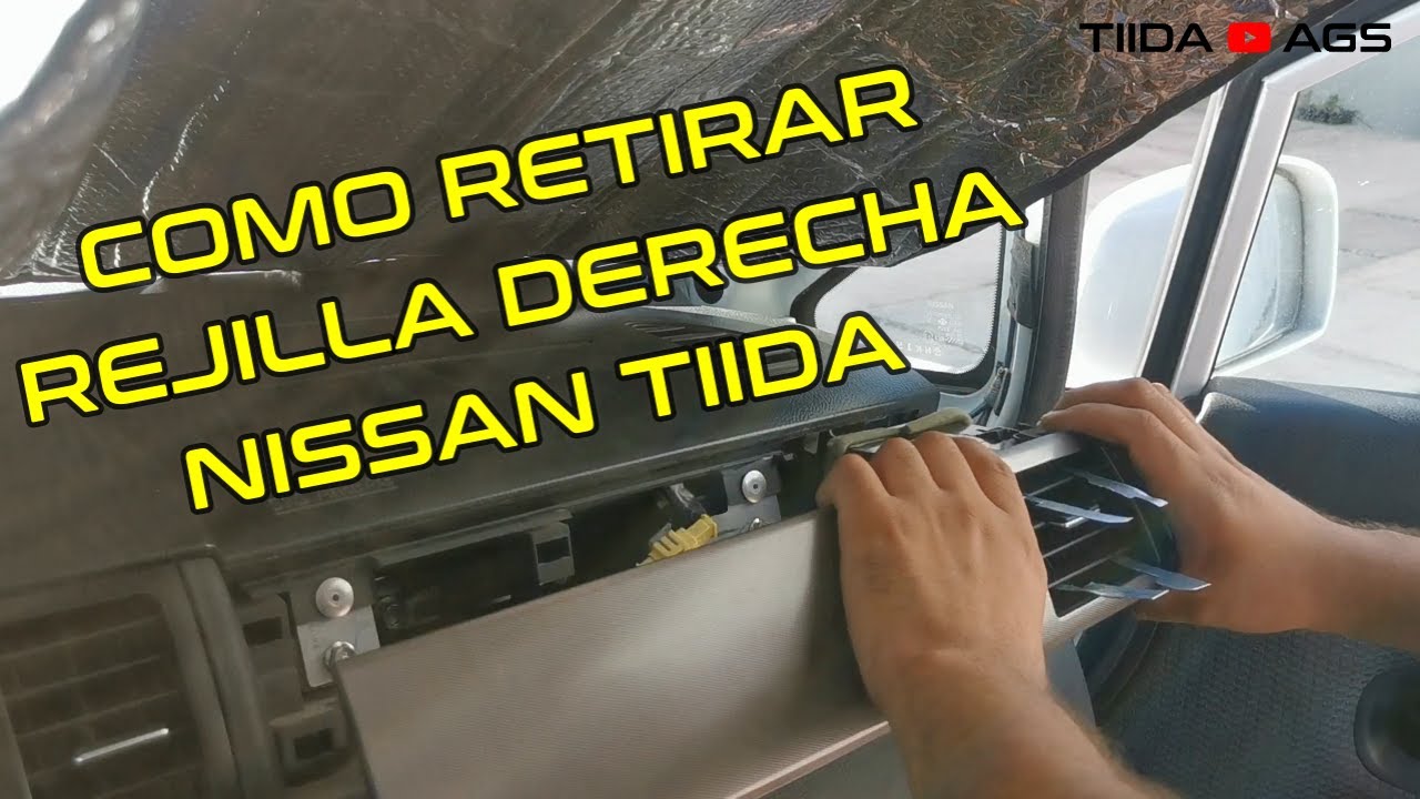 Como retirar la rejilla de tablero derecha y desarmado de rejilla.