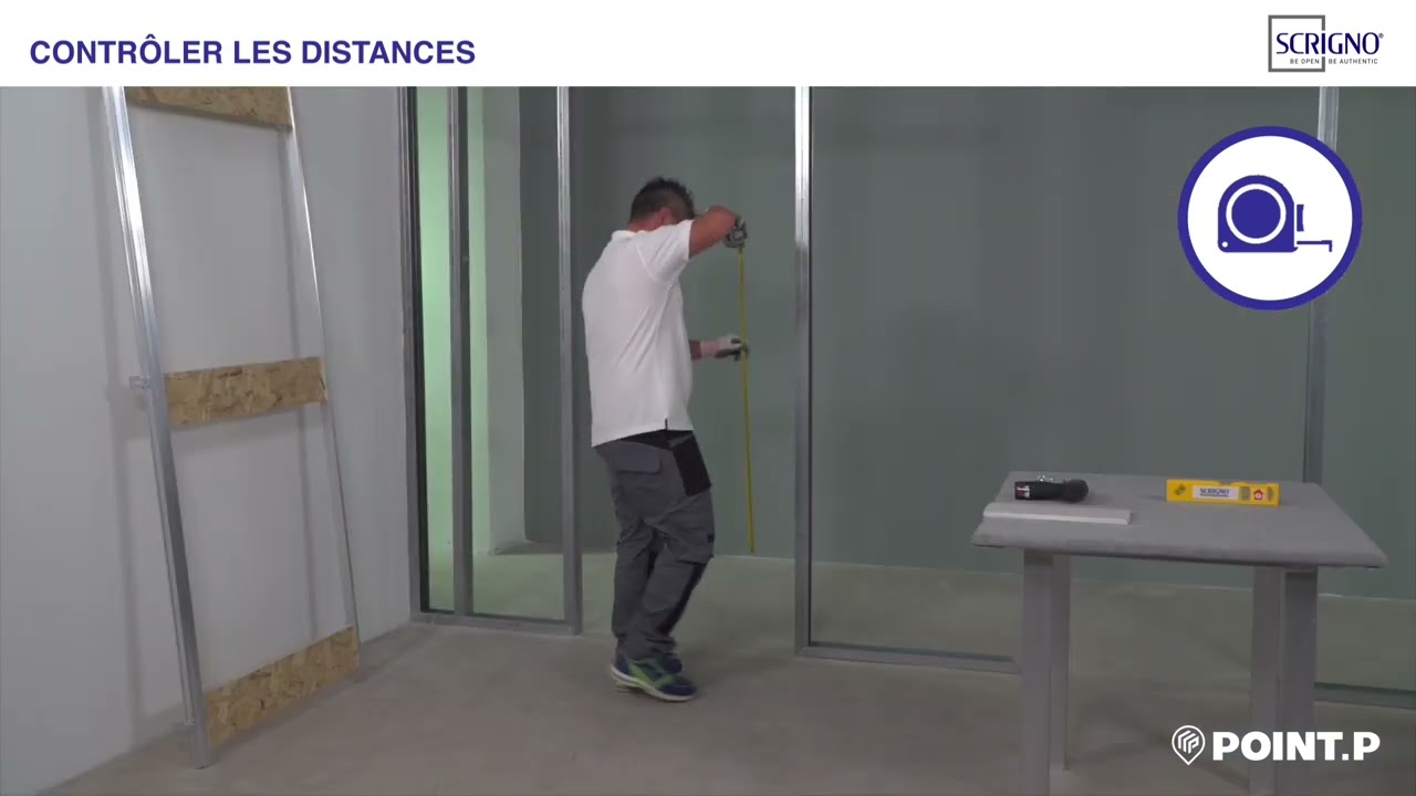 Bloc-porte à fil de cloison Scrigno Filo 44 - Guide de montage