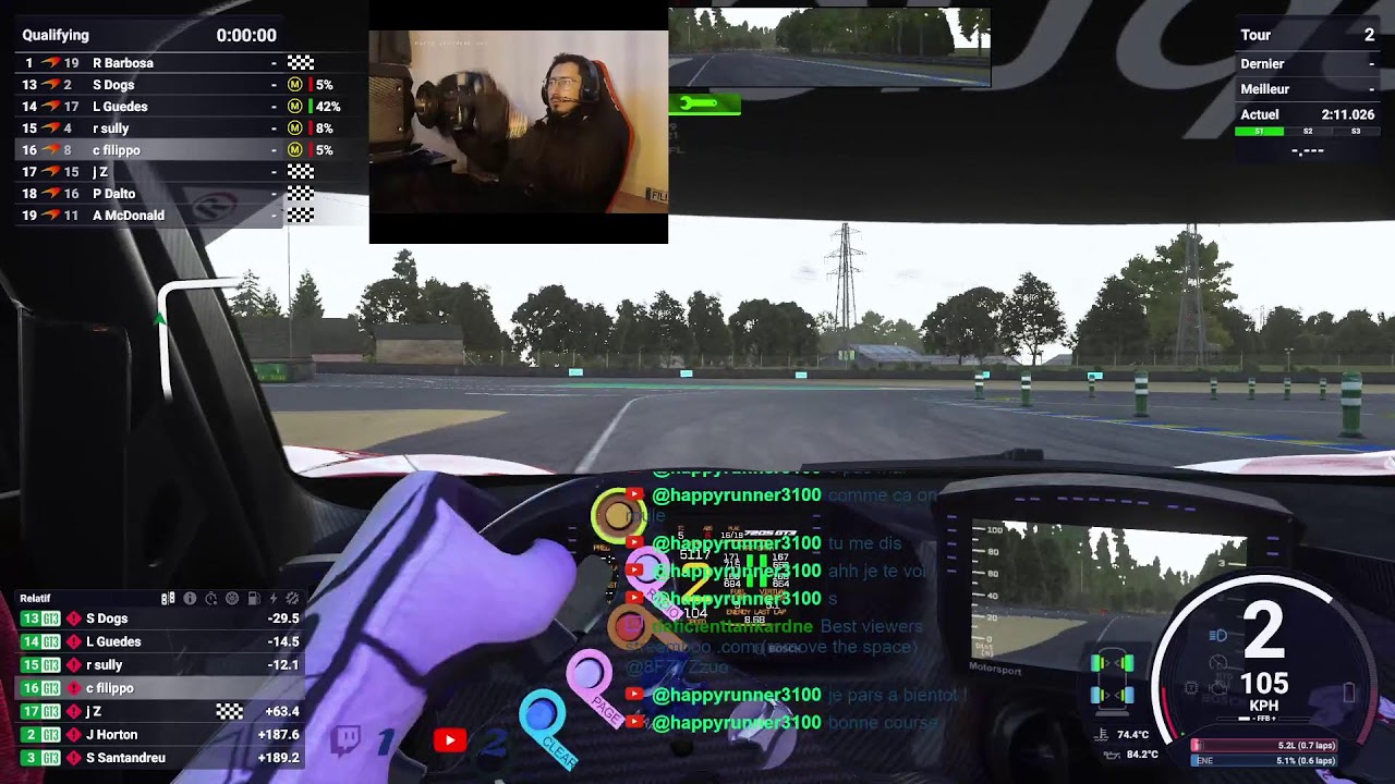 le mans ultimate goooo , triple stream ..  youtube / twith / rejoins moi sur tik tok aussi