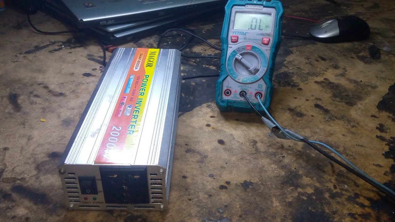 اصلاح انفرتر 2000W مضروب دخل وخرج  Repair of a 2000W inverter