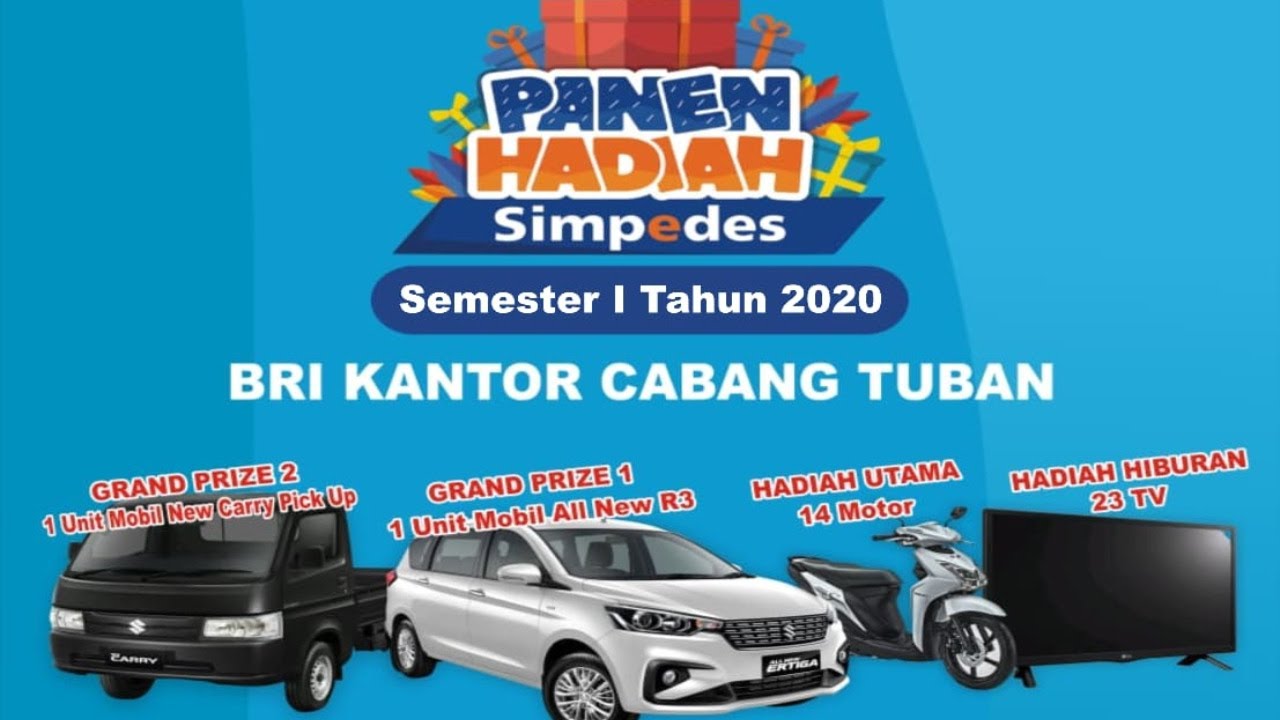 Live Panen Hadiah Simpedes BRI KC Tuban Semester I 2020