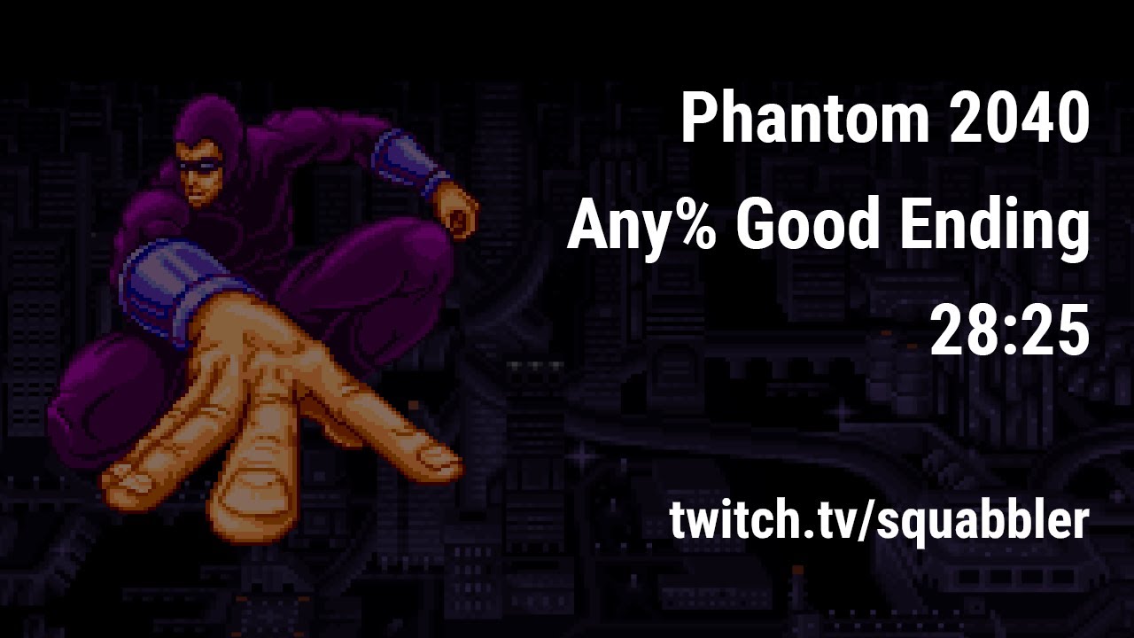 Phantom 2040 (SNES) speedrun - Any% Good Ending - 28:25