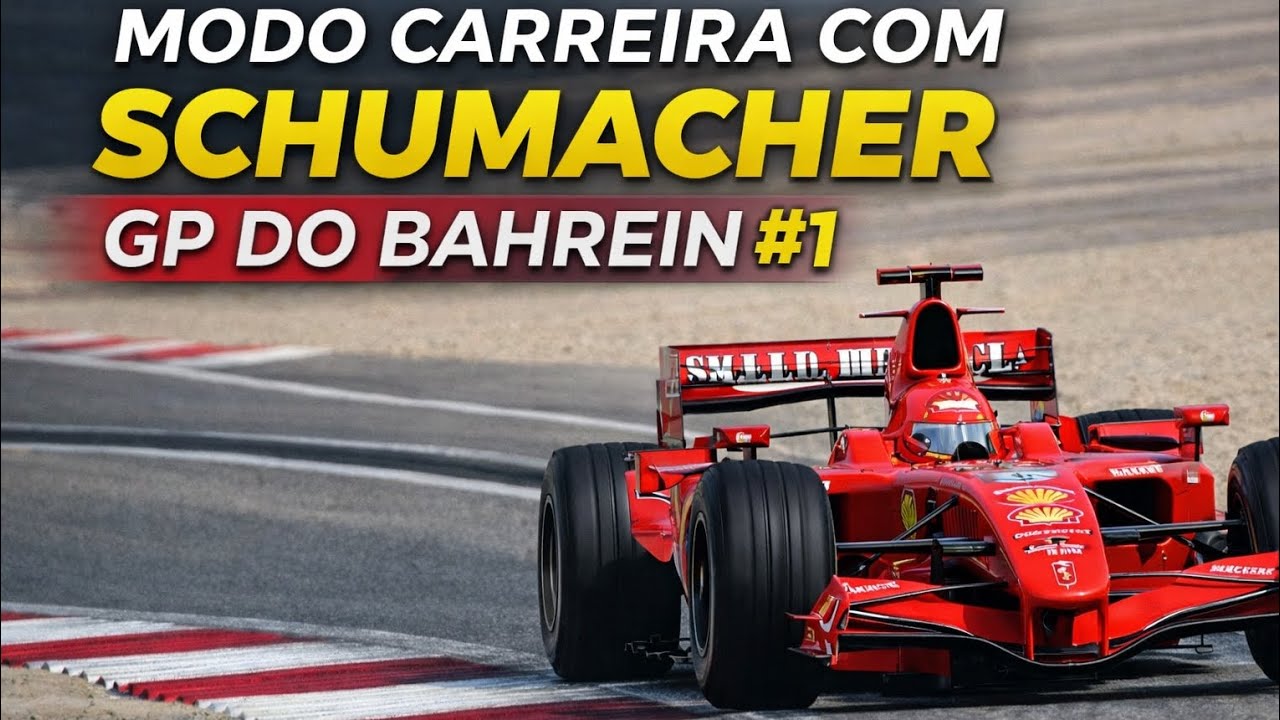 Modo Carreira com Schumacher | GP do Bahrein #1 | Largada insana, bugs e sofrimento