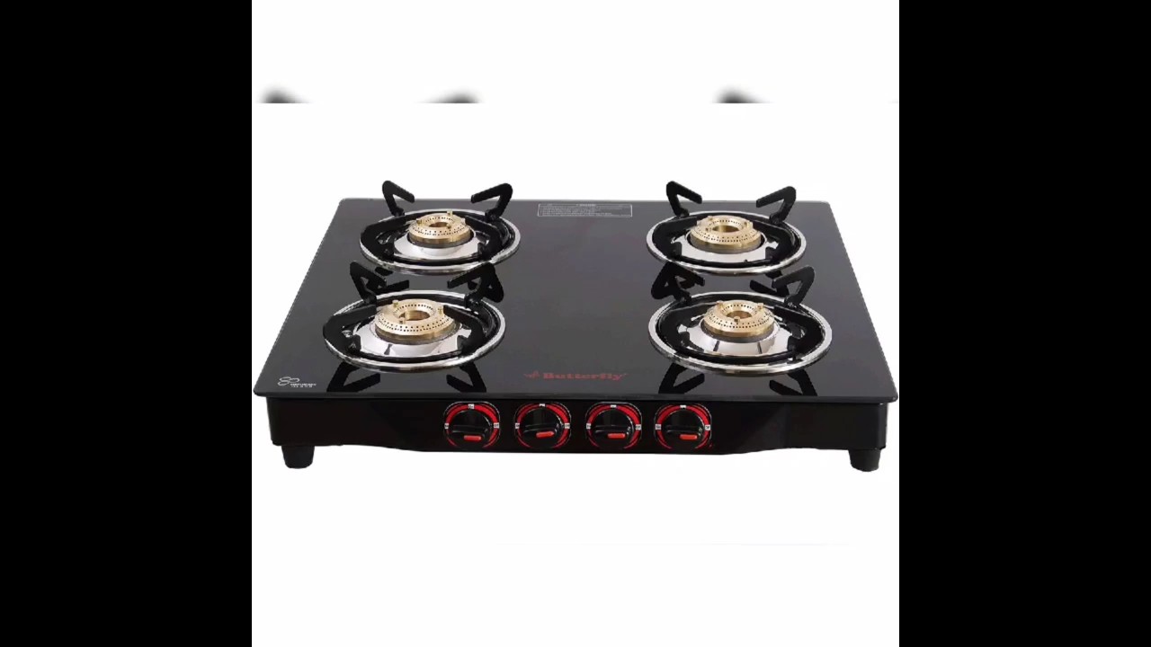 Butterfly Smart 4 Burner Glass Top Gas Stove ,Manual Ignition  at Rs.3,997 #kitchen #gasstove