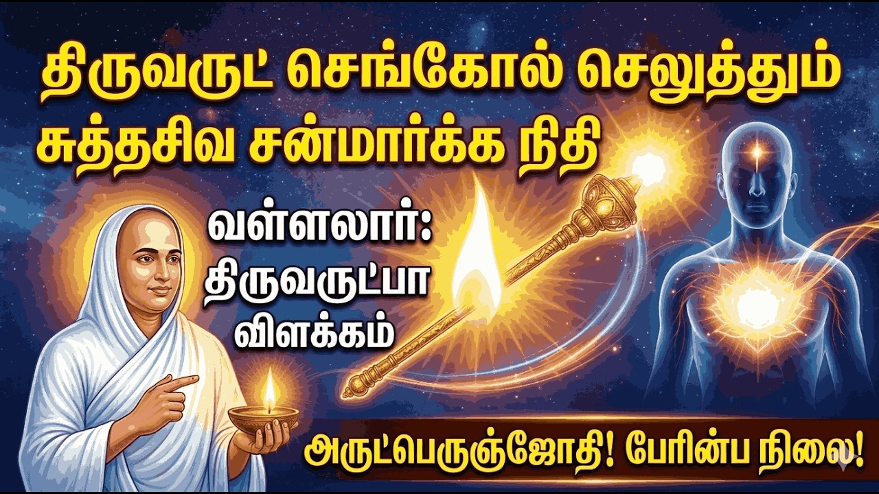 திருவருட் செங்கோல் செலுத்தும் சுத்தசிவ சன்மார்க்க நிதி | வள்ளலார் திருவருட்பா விளக்கம். #வள்ளலார் 