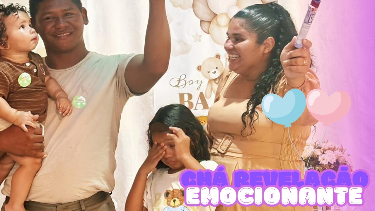 IRMÃZINHA CHOROU MUITO!😭😍CHÁ REVELAÇÃO LINDO [emotional gender reveals] #viralvideo #charevelacao