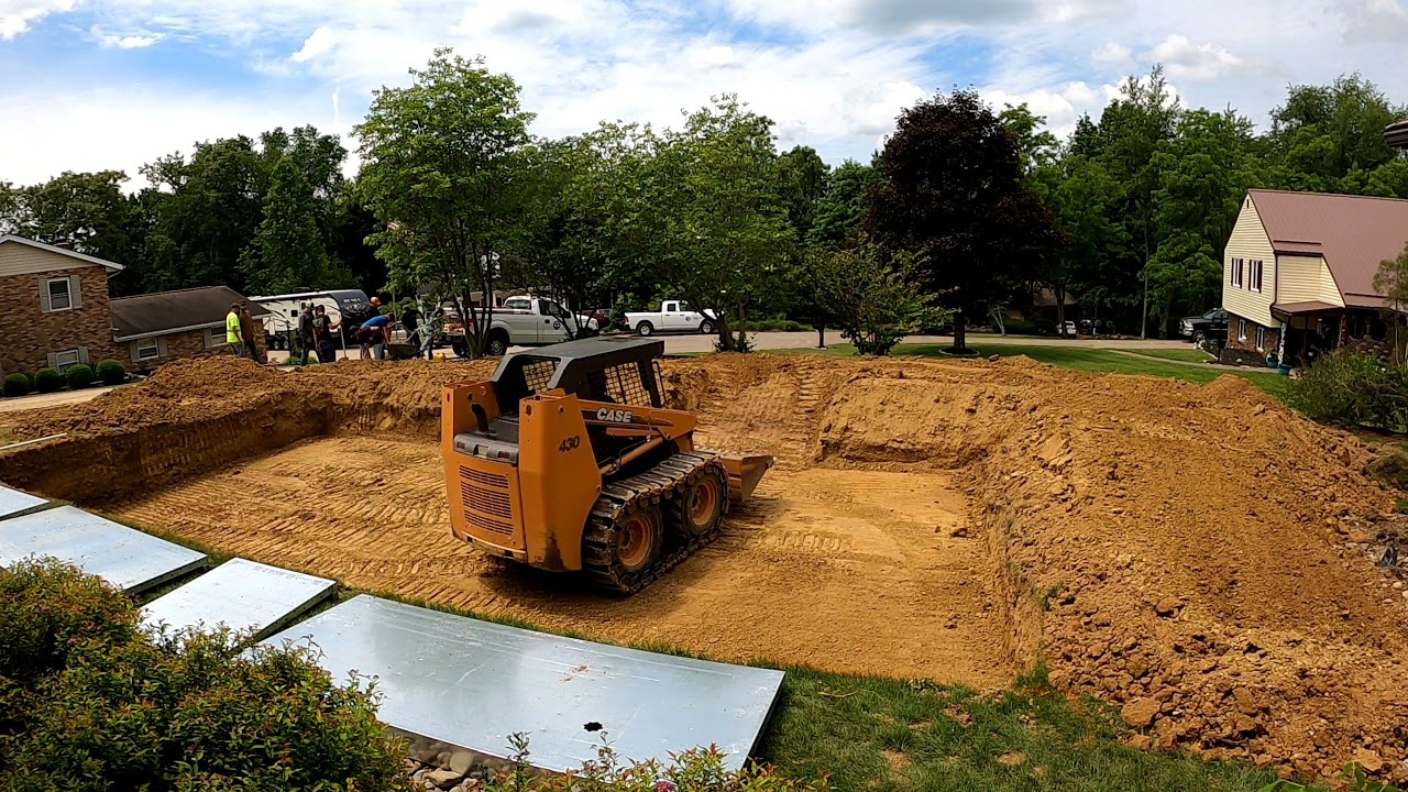 Inground pool dig in under 6 minutes
