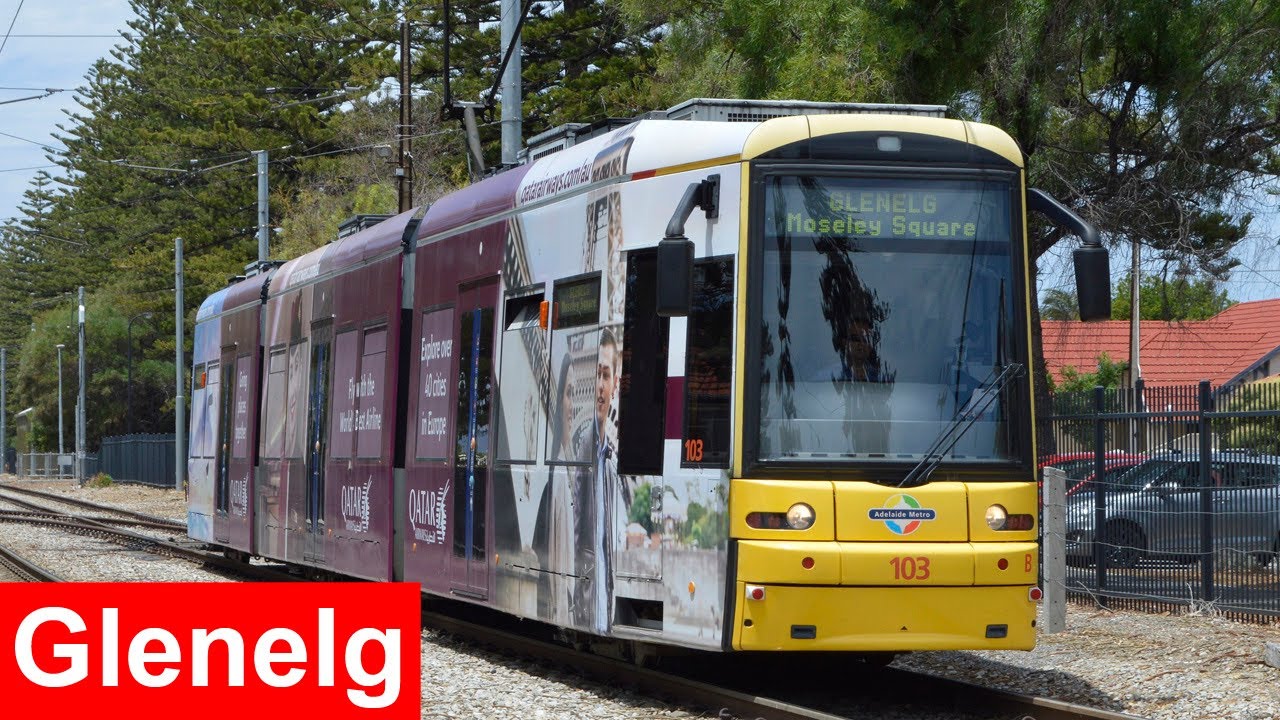 Trams on the Glenelg Tram Line - Adelaide Metro