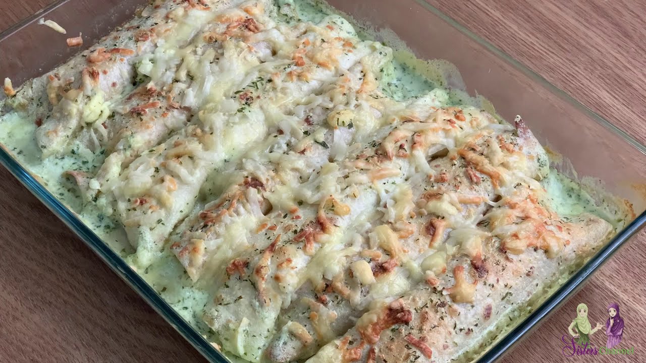 #خليك_فالدار enchilada انشلادا بالصلصة البيضاء لذيييذة تعجبكم و تعجب وليداتكم